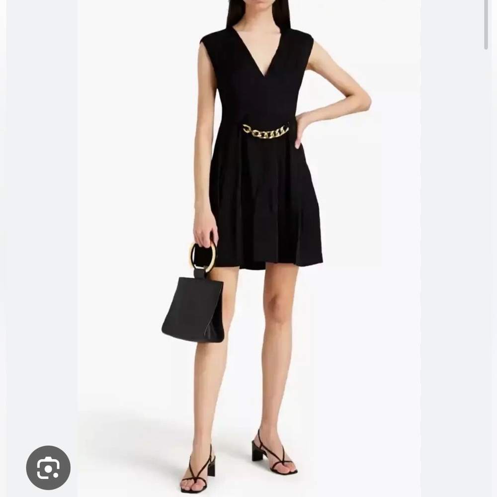 Sandro Black Textured Dress